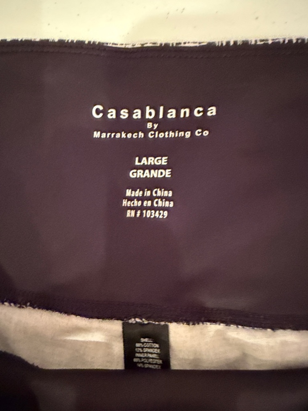 Women’s Capri Leggings. 3 pair size large - Picture 3 of 7